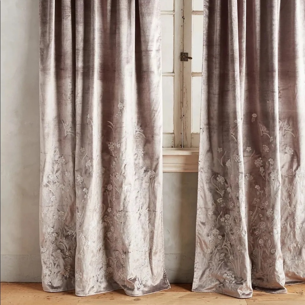 ISO Anthropologie floral field curtains